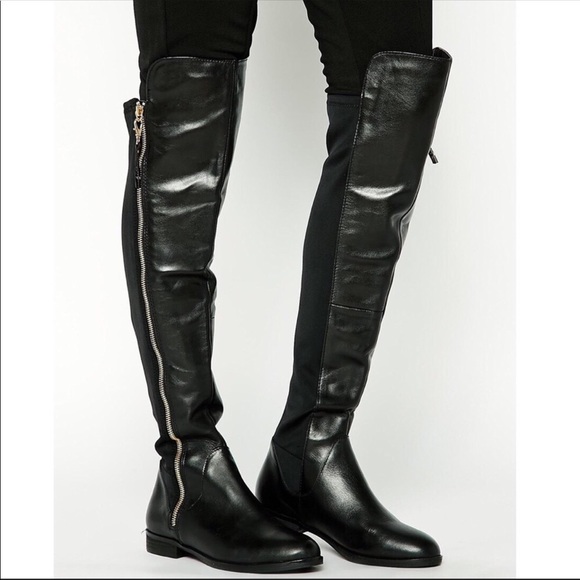 knee high flat boots sale